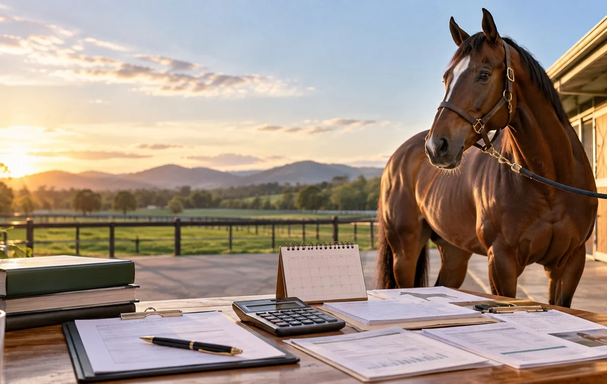 競走馬と馬を持つ費用を確認するイメージ